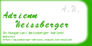 adrienn weissberger business card